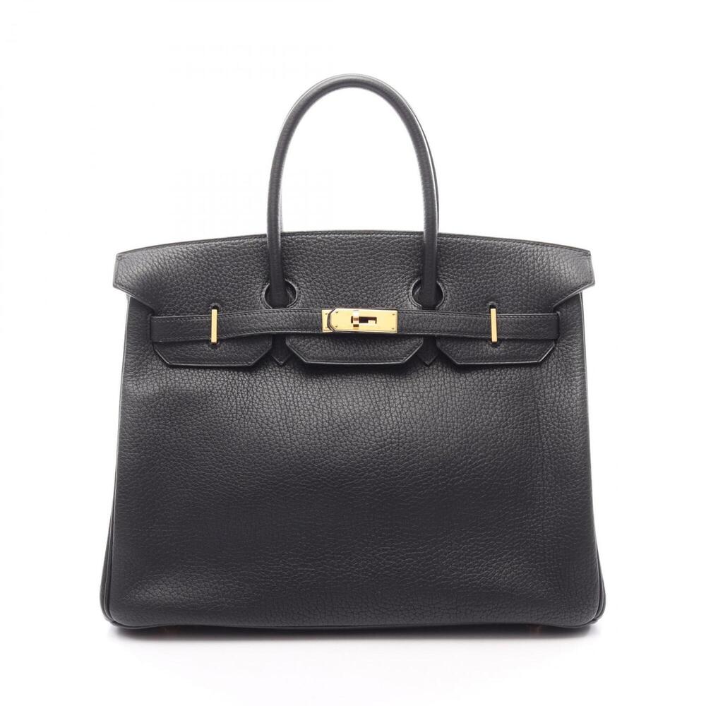Hermes Birkin 35 Handbag, Leather, Ardennes Women's, Black